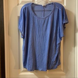 Cable & Gauge Blue Vintage Wash Short Sleeve Tee XL